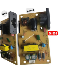 ZK-B50 Power Supply PCB Board with AC Power Socket - SMPS Circuit Board ZK-A50
